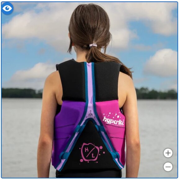 Hyperlite Youth Life Vest Purple - Picture 5 of 5